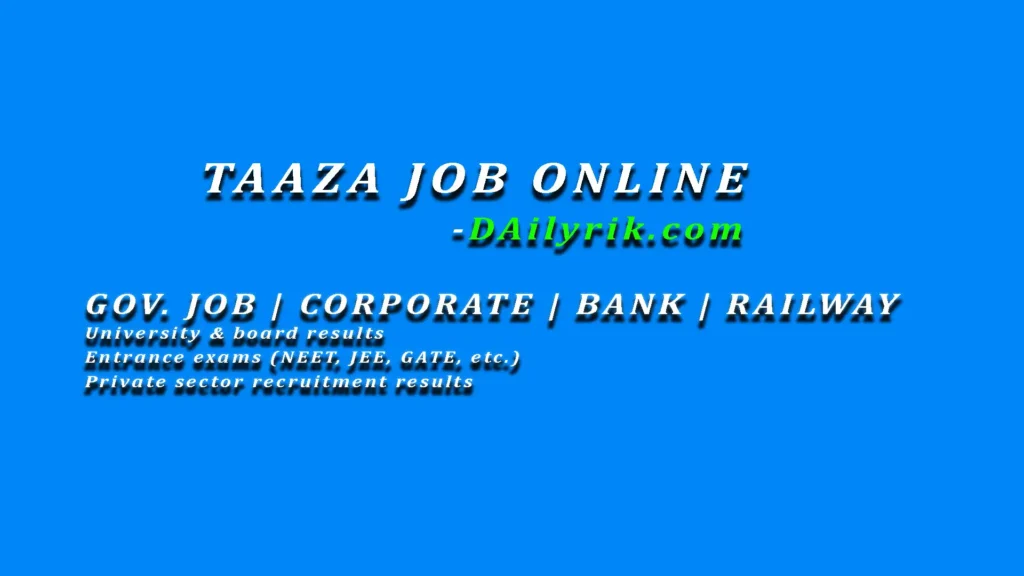 Taaza Job Online